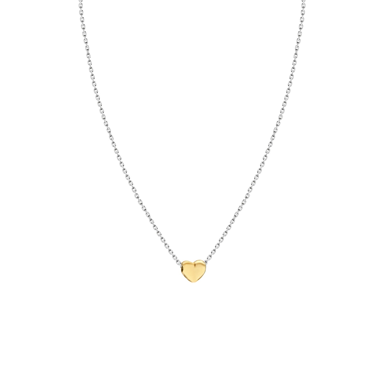 Goldsmiths Yellow Gold Plated Tiny Heart Necklace