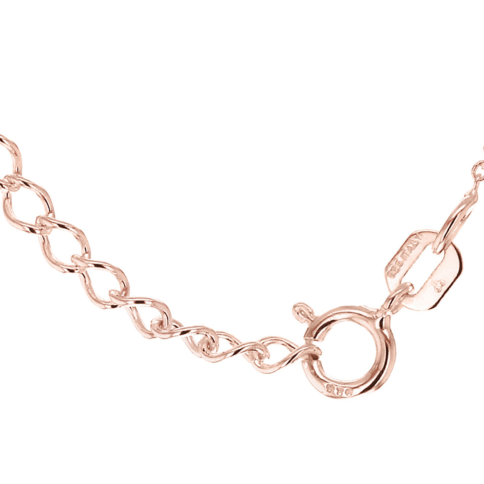 Goldsmiths Rose Gold Plated Tiny Heart Necklace
