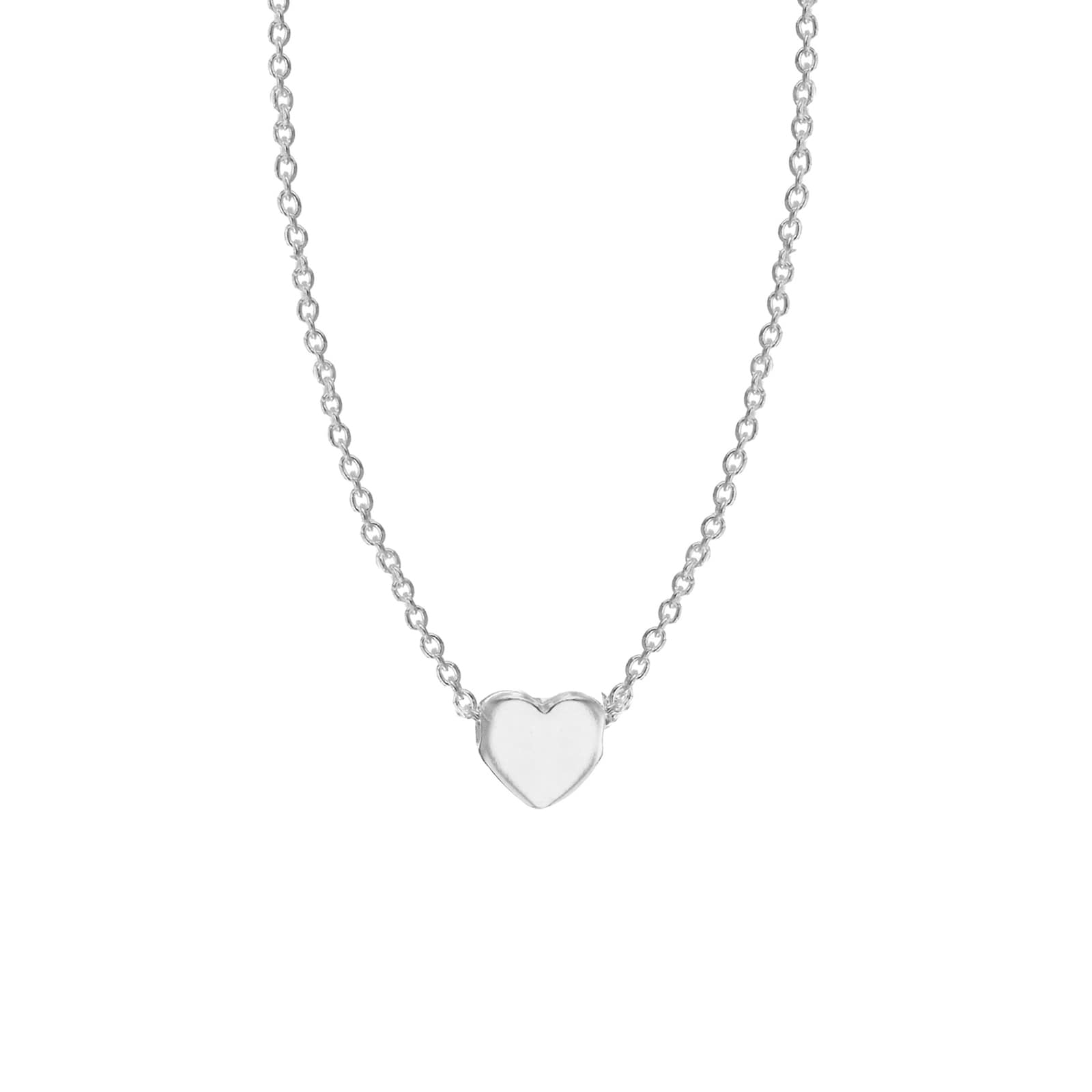 Goldsmiths Silver Plated Tiny Heart Necklace