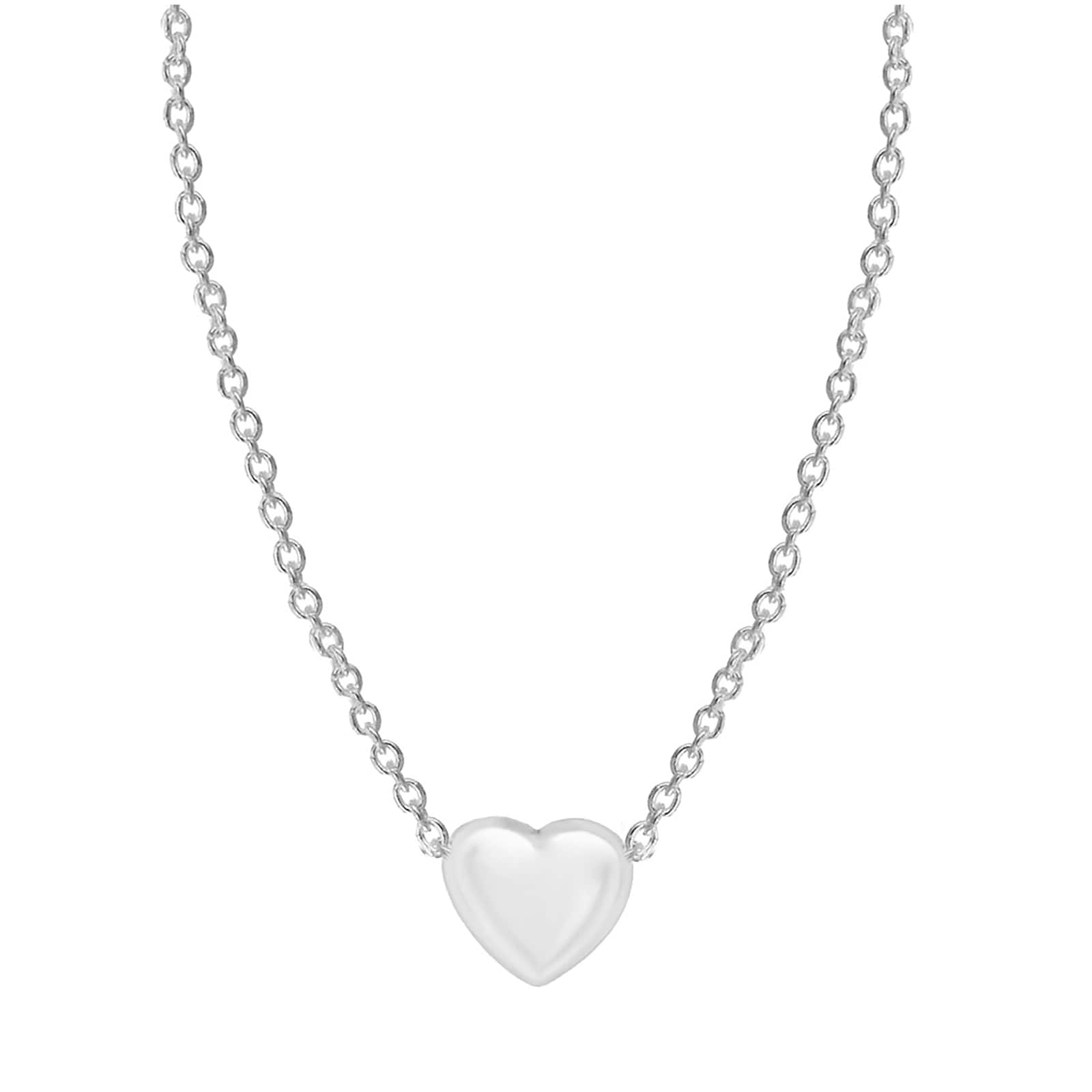 Goldsmiths Silver Plated Tiny Heart Necklace