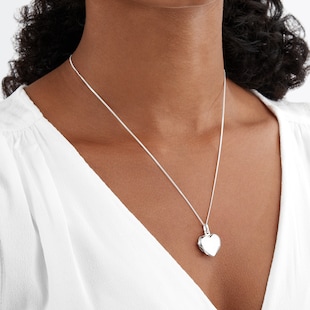 Goldsmiths Sterling Silver Heart Locket