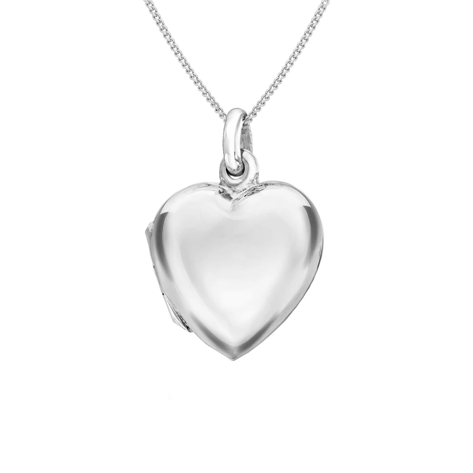 Solid silver sale heart locket