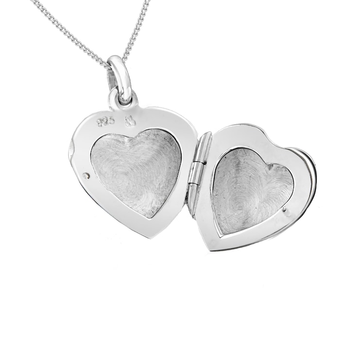 Goldsmiths Sterling Silver Heart Locket