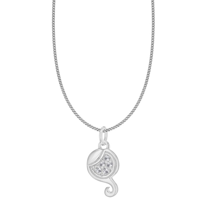 Goldsmiths Silver Virgo Star Sign Pendant