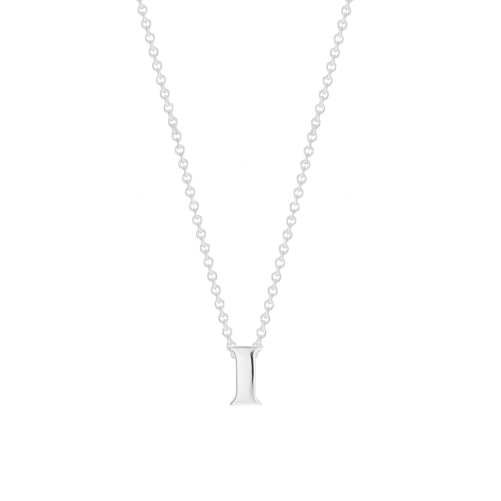 Goldsmiths Sterling Silver Letter I Pendant
