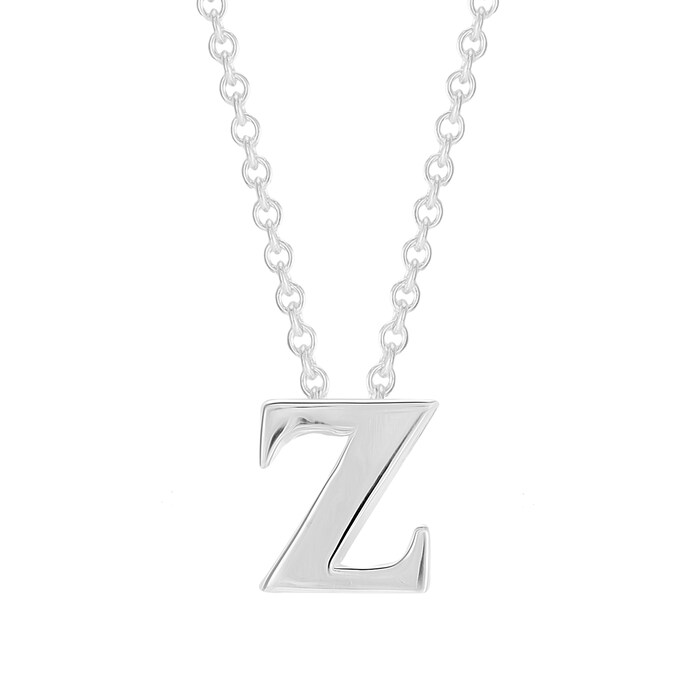 Goldsmiths Sterling Silver Letter Z Pendant