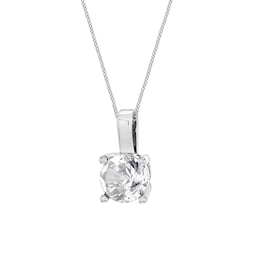 14700228 - Silver April Cubic Zirconia Pendant