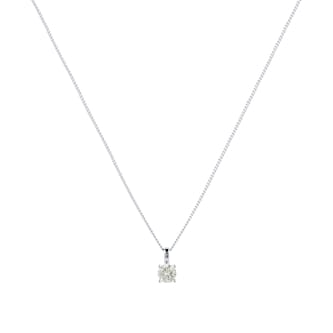 Goldsmiths Silver November Orange Cubic Zirconia Pendant Goldsmiths Silver November Orange Cubic Zirconia Pendant