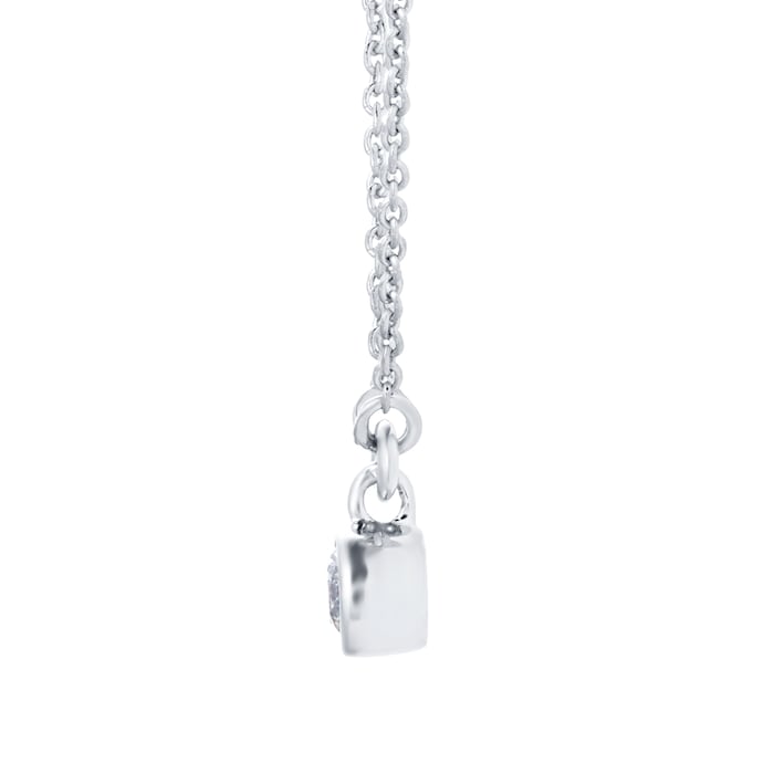 Goldsmiths Silver & Diamond 0.10ct Besel Pendant