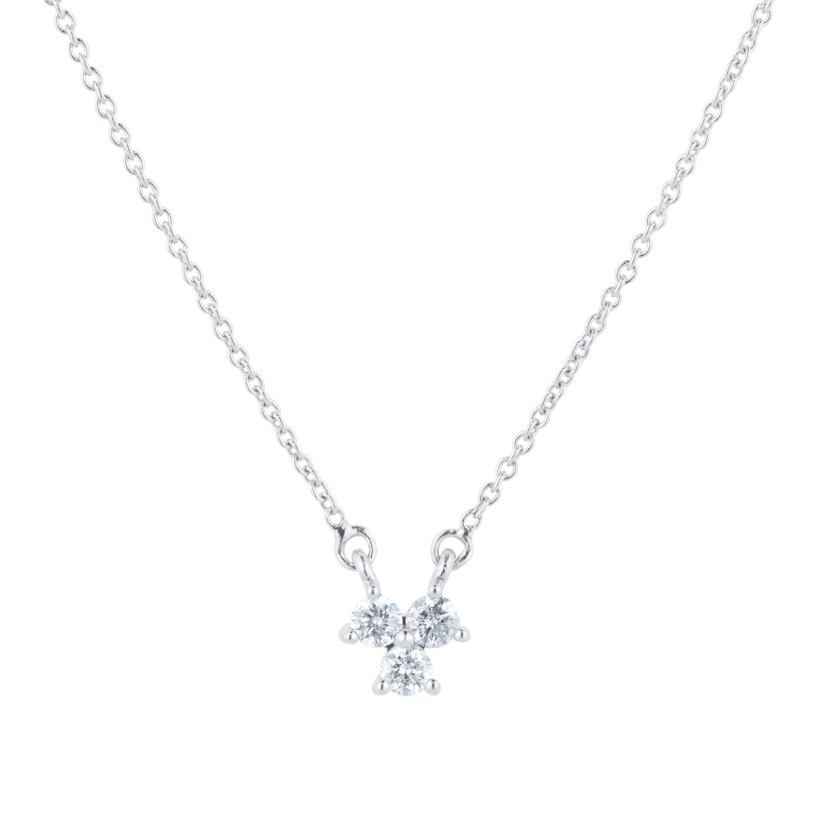 Best Luxury 
Silver 
Diamond 0.15ct Triology Pendant