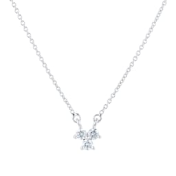 14700262 - Silver & Diamond 0.15ct Triology Pendant
