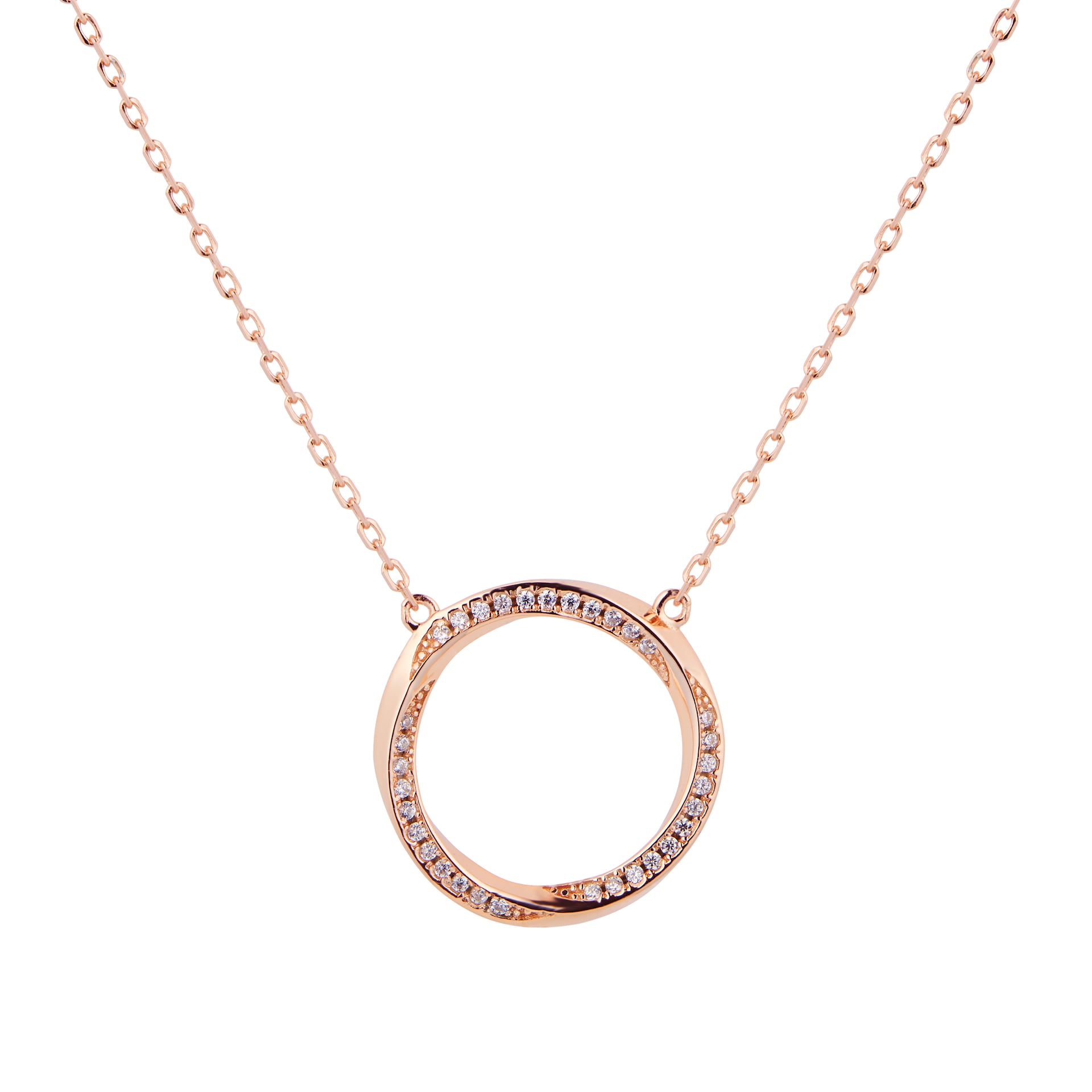 Rose Gold Necklaces for Women, Diamond & Rose Gold Pendants for Sale UK ...