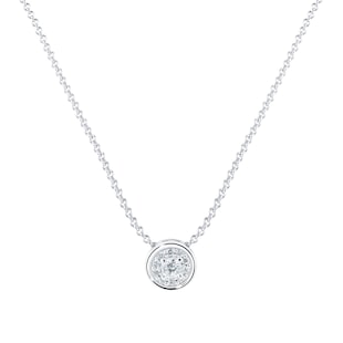 Goldsmiths Silver Diamond Cluster Pendant