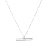 Goldsmiths Sterling Silver T Bar Pendant