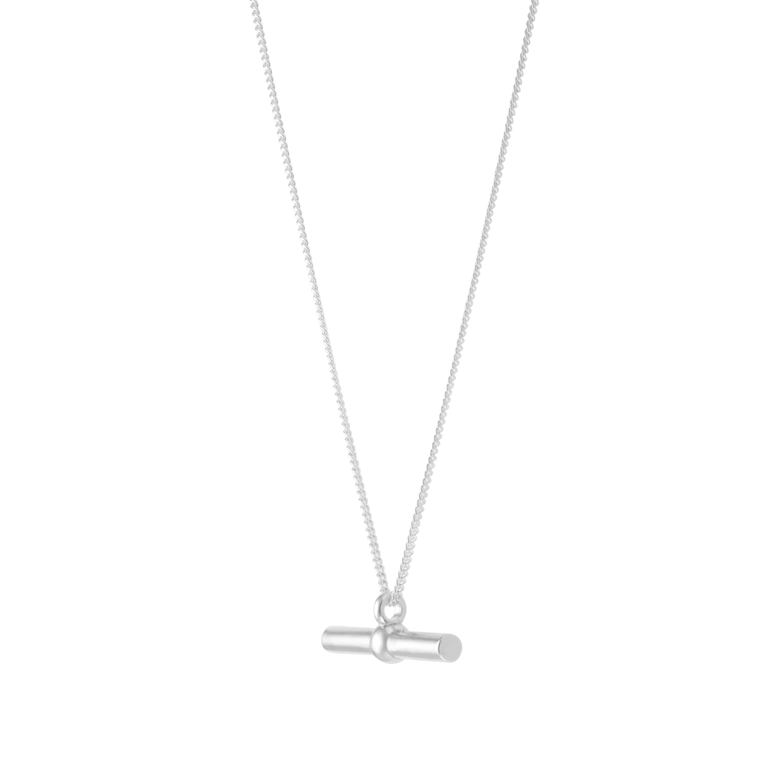 Goldsmiths Sterling Silver T Bar Pendant Goldsmiths Sterling Silver T Bar Pendant