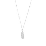 Goldsmiths Sterling Silver Aquarious Beaded Chain Horoscope Pendant