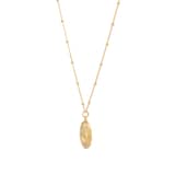 Goldsmiths 18ct Yellow Gold Plated Sterling Silver Aquarious Beaded Chain Horoscope Pendant