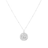 Goldsmiths Sterling Silver Aries Beaded Chain Horoscope Pendant