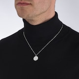 Goldsmiths Sterling Silver Aries Beaded Chain Horoscope Pendant