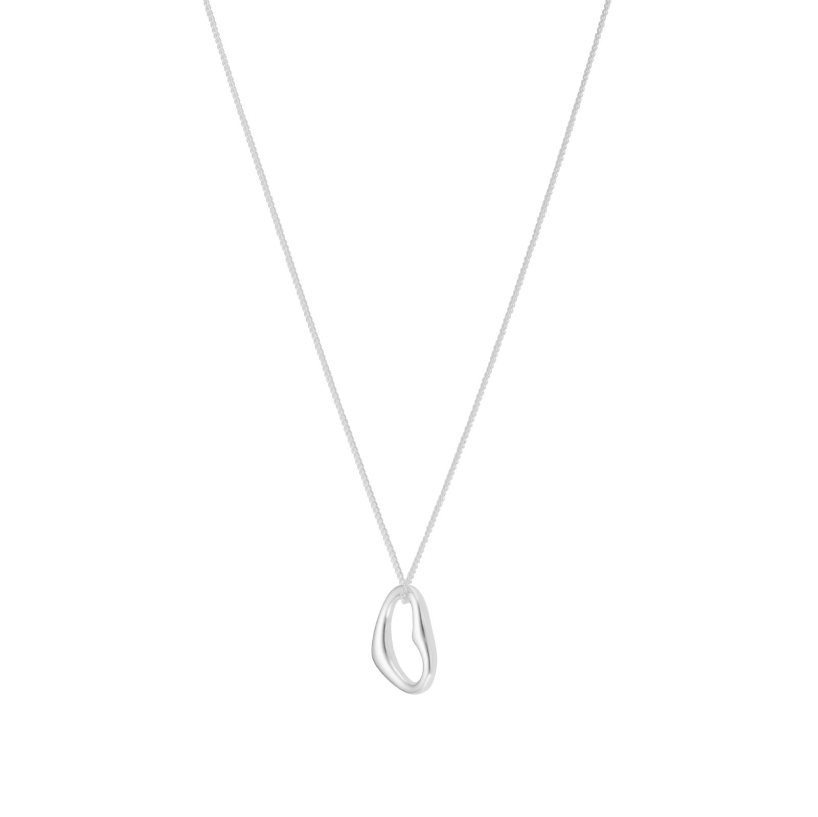 Goldsmiths Sterling Silver Open Heart Pendant