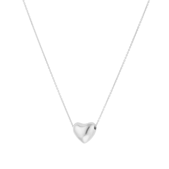 Goldsmiths Sterling Silver 11x10 Puff Heart Pendant