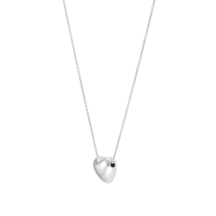 Goldsmiths Sterling Silver 11x10 Puff Heart Pendant