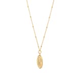 Goldsmiths 18ct Yellow Gold Plated Sterling Silver Aries Beaded Chain Horoscope Pendant