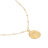 Goldsmiths 18ct Yellow Gold Plated Sterling Silver Aries Beaded Chain Horoscope Pendant