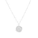 Goldsmiths Sterling Silver Capricorn Beaded Chain Horoscope Pendant