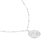Goldsmiths Sterling Silver Capricorn Beaded Chain Horoscope Pendant