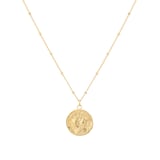 Goldsmiths 18ct Yellow Gold Plated Sterling Silver Gemini Beaded Chain Horoscope Pendant