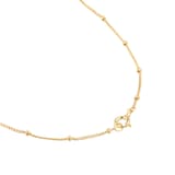 Goldsmiths 18ct Yellow Gold Plated Sterling Silver Gemini Beaded Chain Horoscope Pendant