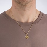 Goldsmiths 18ct Yellow Gold Plated Sterling Silver Gemini Beaded Chain Horoscope Pendant