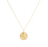Goldsmiths 18ct Yellow Gold Plated Sterling Silver Leo Beaded Chain Horoscope Pendant