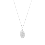 Goldsmiths Sterling Silver Libra Beaded Chain Horoscope Pendant