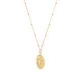 Goldsmiths 18ct Yellow Gold Plated Sterling Silver Libra Beaded Chain Horoscope Pendant