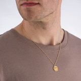 Goldsmiths 18ct Yellow Gold Plated Sterling Silver Libra Beaded Chain Horoscope Pendant