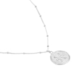 Goldsmiths Sterling Silver Pisces Beaded Chain Horoscope Pendant