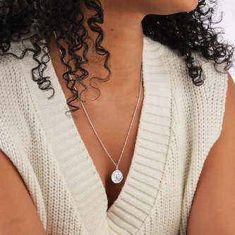 Goldsmiths Sterling Silver Scorpio Beaded Chain Horoscope Pendant