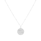 Goldsmiths Sterling Silver Scorpio Beaded Chain Horoscope Pendant