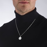 Goldsmiths Sterling Silver Scorpio Beaded Chain Horoscope Pendant