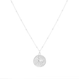Goldsmiths Sterling Silver Taurus Beaded Chain Horoscope Pendant