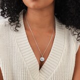 Goldsmiths Sterling Silver Taurus Beaded Chain Horoscope Pendant