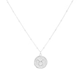 Goldsmiths Sterling Silver Taurus Beaded Chain Horoscope Pendant