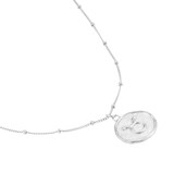 Goldsmiths Sterling Silver Taurus Beaded Chain Horoscope Pendant