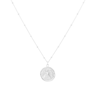 Goldsmiths Sterling Silver Virgo Beaded Chain Horoscope Pendant