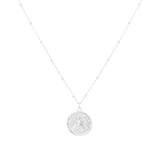 Goldsmiths Sterling Silver Virgo Beaded Chain Horoscope Pendant