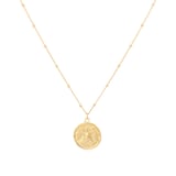 Goldsmiths 18ct Yellow Gold Plated Sterling Silver Virgo Beaded Chain Horoscope Pendant