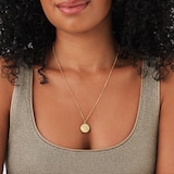 Goldsmiths 18ct Yellow Gold Plated Sterling Silver Virgo Beaded Chain Horoscope Pendant