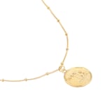 Goldsmiths 18ct Yellow Gold Plated Sterling Silver Virgo Beaded Chain Horoscope Pendant